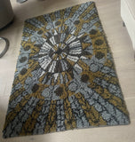 1960s Scandinavian Rya Shagpile Wool Rug