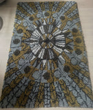 1960s Scandinavian Rya Shagpile Wool Rug