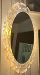 1960s German Erco Illuminated Yellow Lucite Wall Mirror
