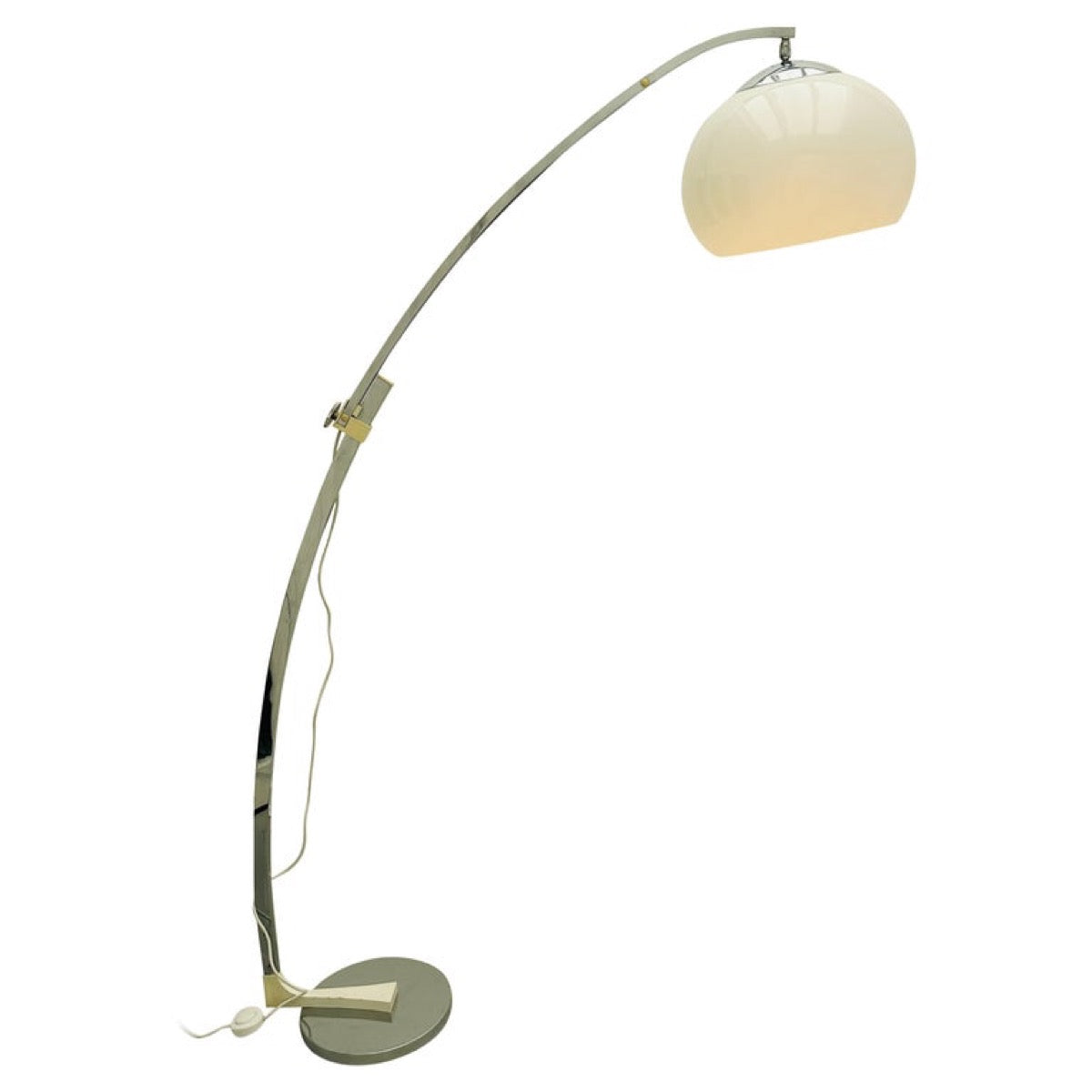 1960s German Sölken Leuchten Chrome Arc Floor Lamp – retro living uk