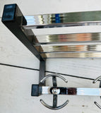 1960s French Chrome Wall Hanging Hat And Coat Rack