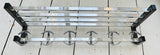 1960s French Chrome Wall Hanging Hat And Coat Rack