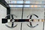 1960s French Chrome Wall Hanging Hat And Coat Rack