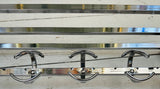 1960s French Chrome Wall Hanging Hat And Coat Rack