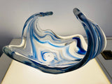 1960s Italian Murano Art Glass Handblown Bowl