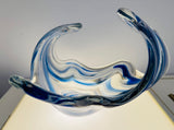 1960s Italian Murano Art Glass Handblown Bowl