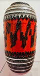 1960s W.German Fat Lava Scheurich Pottery Floor Vase