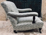 Circa 1930s Howard & Sons Open Easy Armchair