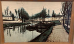 Bernard Buffet Framed Print Canal St Martin 1955