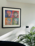 My Warhol: Black Wooden Framed Transparency Lenticular