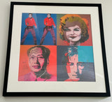 My Warhol: Black Wooden Framed Transparency Lenticular