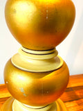 Pair of 1950s Frederick Cooper Gold Leaf Table Lamps