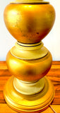 Pair of 1950s Frederick Cooper Gold Leaf Table Lamps