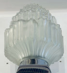 Pair of 1950s EJS Lighting Glass Torch Wall Lights