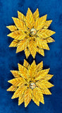 Pair of 1980s Hans Kögl Gold Gilded Floral Wall Lights