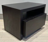 Pair of 1990s Dark Brown Oak Bedside Tables