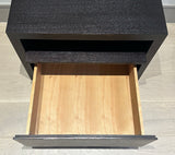 Pair of 1990s Dark Brown Oak Bedside Tables