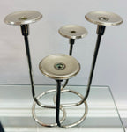 Pair of 1950s Candleholders Wilhelm Wagenfeld Style