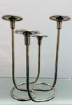 Pair of 1950s Candleholders Wilhelm Wagenfeld Style