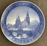 Royal Copenhagen Christmas Plate - Rosenborg Castle 1956