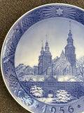 Royal Copenhagen Christmas Plate - Rosenborg Castle 1956