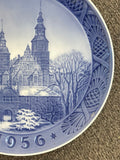 Royal Copenhagen Christmas Plate - Rosenborg Castle 1956