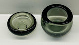 Two Holmegaard Smoked Glass Bowls by Per Lütken