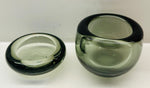 Two Holmegaard Smoked Glass Bowls by Per Lütken