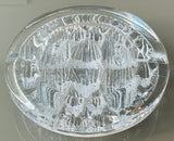 Vintage 1980s Swedish Nybro "Iceberg" Glass Ashtray