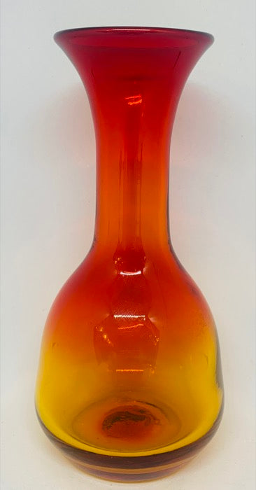 4pc store Blenko Amberina Tangerine Vases