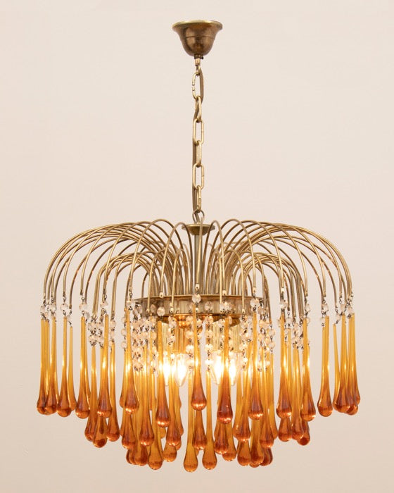 Teardrop deals glass chandelier