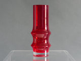 1960s Finnish Riihimaki Red Vase by Tamara Aladin