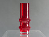 1960s Finnish Riihimaki Red Vase by Tamara Aladin