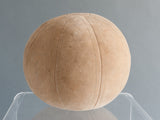 LARGE VINTAGE SUEDE MEDICINE BALL - 9LBS