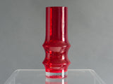 1960s Finnish Riihimaki Red Vase by Tamara Aladin