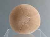 LARGE VINTAGE SUEDE MEDICINE BALL - 9LBS