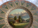 Circa 1890 Thoune Swiss Plate by Louis Ritschard
