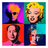 My Warhol: Black Wooden Framed Transparency Lenticular