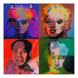 My Warhol: Black Wooden Framed Transparency Lenticular