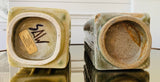 Pair of Sylvia Des Fours SAW Brutalist Stoneware Vases