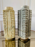 Pair of Sylvia Des Fours SAW Brutalist Stoneware Vases