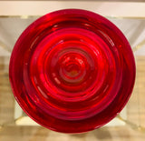 1960s Finnish Riihimaki Red Vase by Tamara Aladin