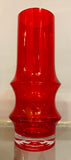 1960s Finnish Riihimaki Red Vase by Tamara Aladin