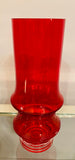 1960s Finnish Riihimaki Red Vase by Tamara Aladin