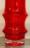 1960s Finnish Riihimaki Red Vase by Tamara Aladin
