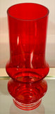 1960s Finnish Riihimaki Red Vase by Tamara Aladin