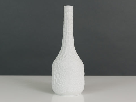 1970s AK Kaiser German Matte White Bisque Porcelain Reptile Vase