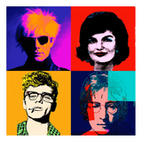My Warhol: Black Wooden Framed Transparency Lenticular