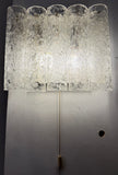 1960s German Doria Leuchten Crystal Wall Light