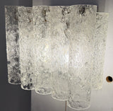 1960s German Doria Leuchten Crystal Wall Light